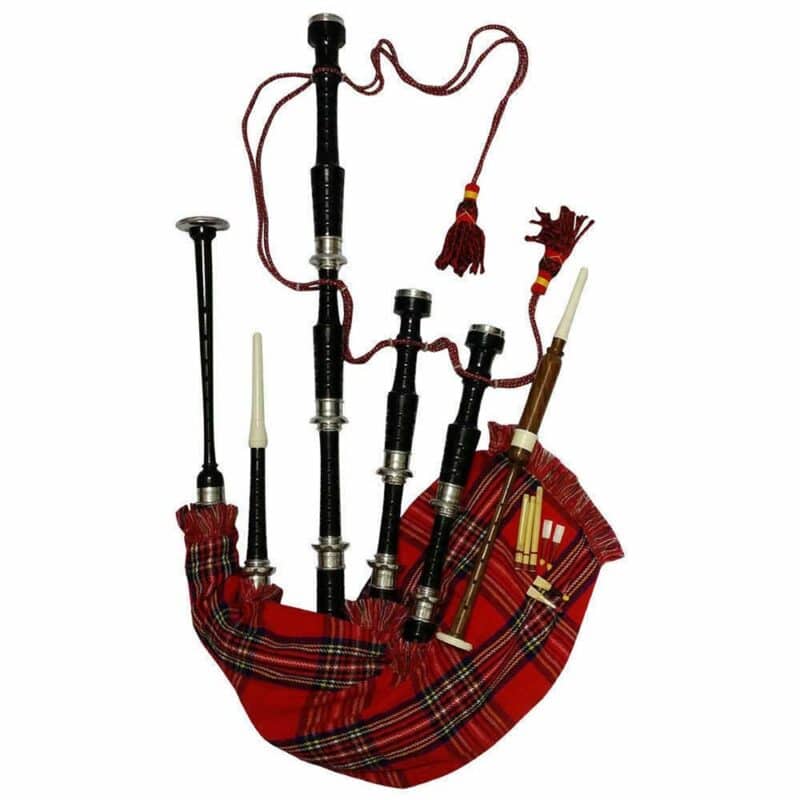 Black-finish-rosewood-bagpipes.