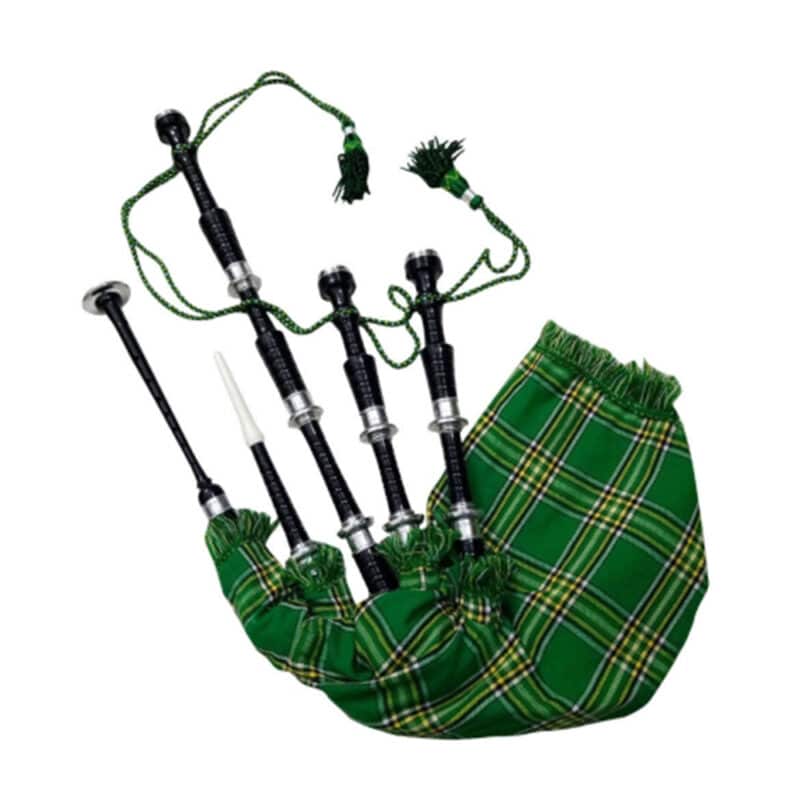 black-finish-irish-national-tartan-bagpipe
