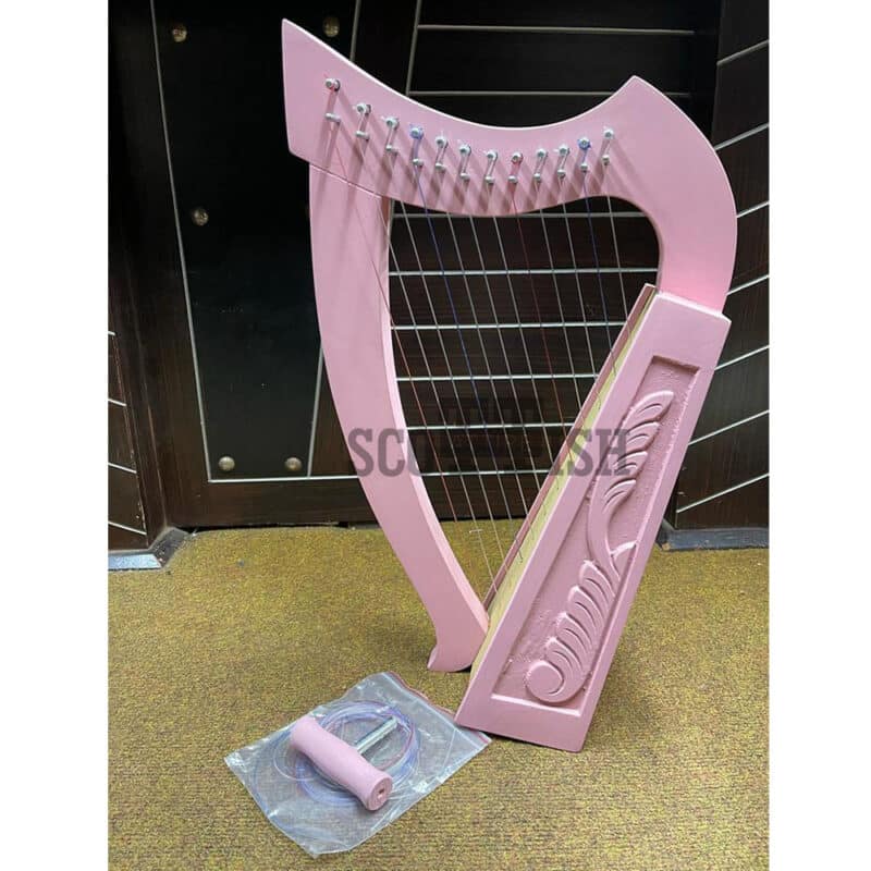 12 String Pink Lyre Harp