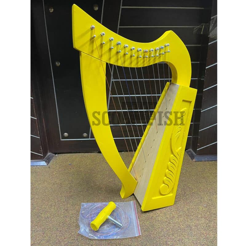 12 String Yellow Lyre Harp