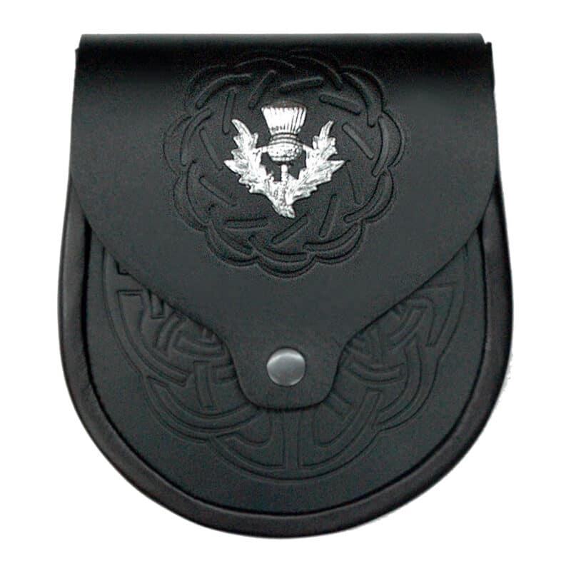 celtic-pattern-embossed-leather-sporran
