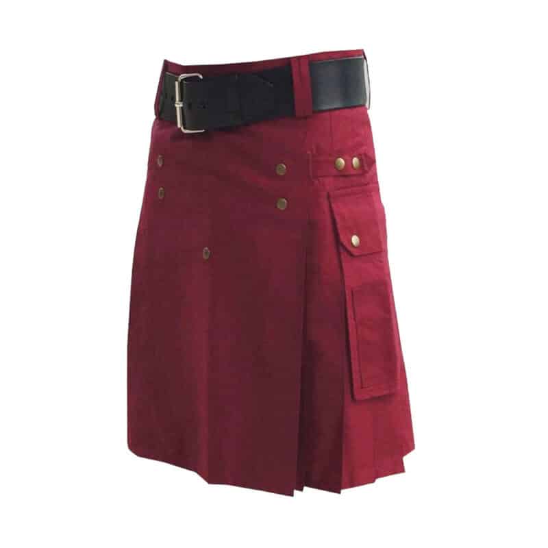 Maroon Utility Kilt
