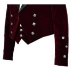 Maroon Velvet Charlie Jacket Buttons