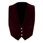 Maroon Velvet Charlie Jacket Vest