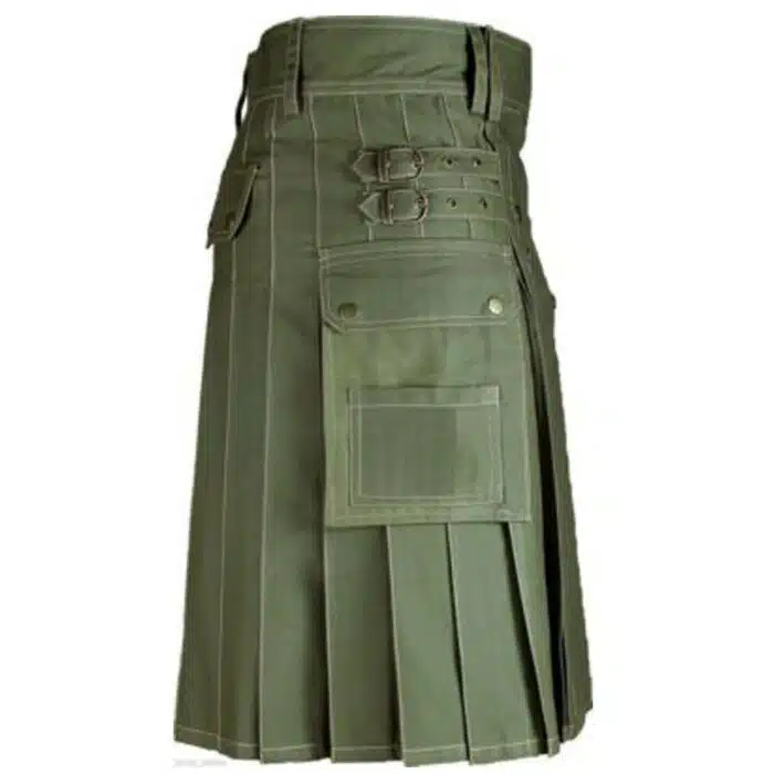 Olive Green Kilt - Image 2