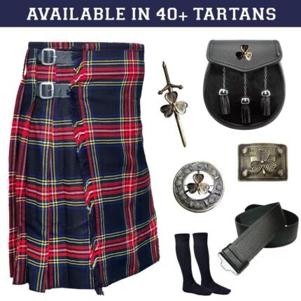 Black Stewart Tartan Kilt Deals