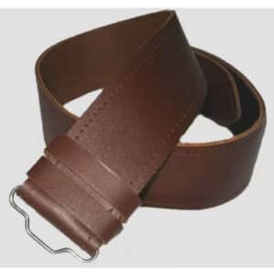 Plain Kilt Leather Belt Brown