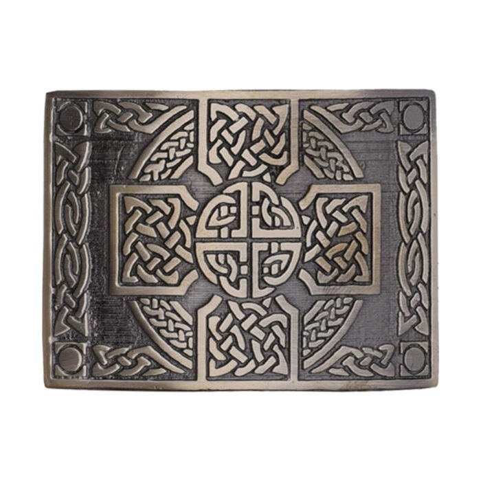 Celtic Cross Knot Work Kilt Belt Buckle