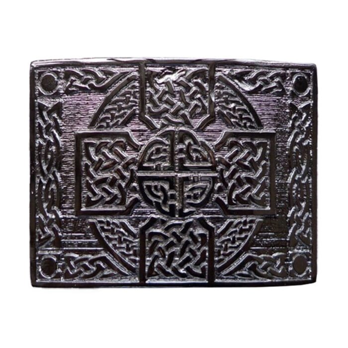 Celtic Cross Knot Work Kilt Belt Buckle