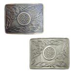 Celtic Swirl Kilt Belt Buckle Antique
