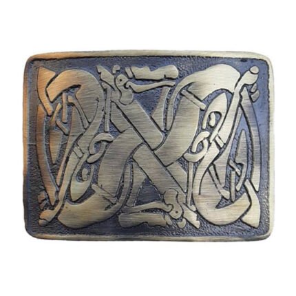 Celtic Weave Kilt Belt Buckle Antique