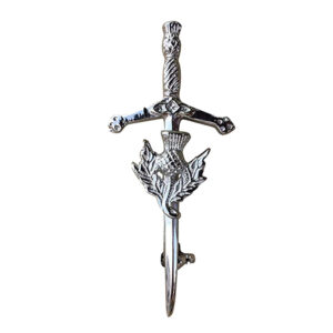 Claymore Silver Kilt Pin Chrome
