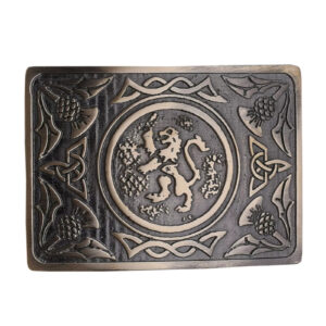 Lion Rampant Enamel Belt Buckle
