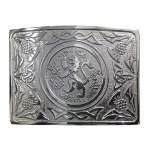 Lion Rampant Enamel Belt Buckle