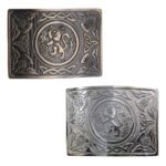 Lion Rampant Enamel Belt Buckle
