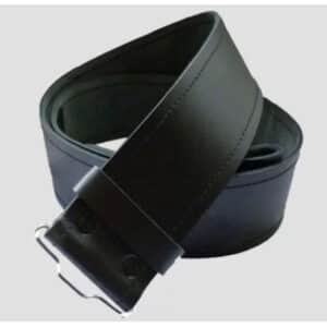Plain Kilt Leather Belt Black