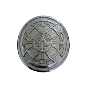 Round Celtic Knot Kilt Belt Buckle Antique