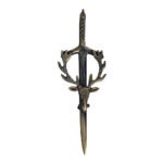 Stag Head Thistle Kilt Pin Atique