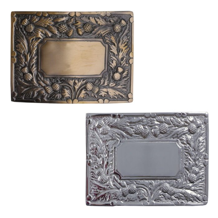 Thistle Flower Scottish Kilt Belt Buckle
