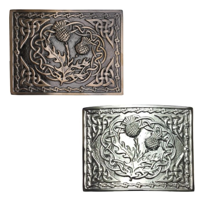 Thistle Kilt Belt Buckle Antique