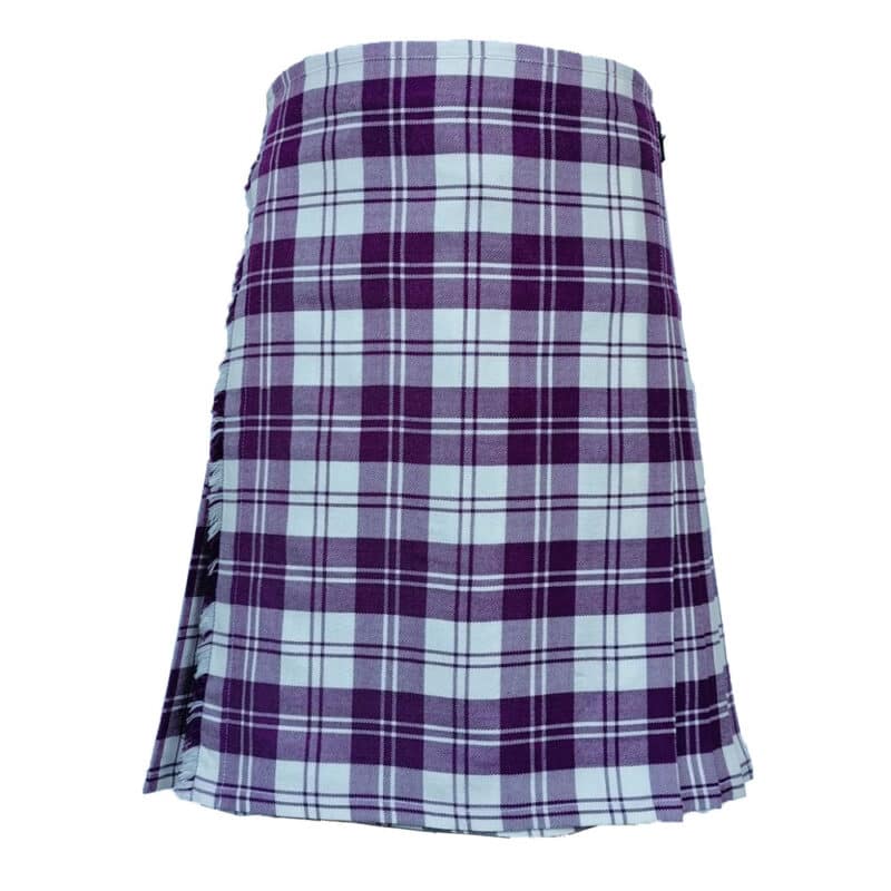 ERSKINE DRESS PURPLE AND WHITE TARTAN KILT