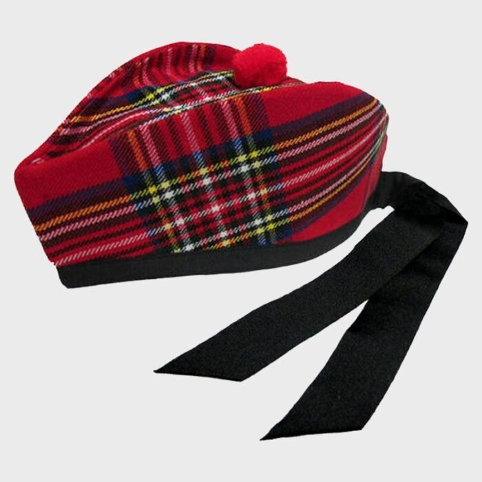 royal-stewart-hat-with-red-pompom