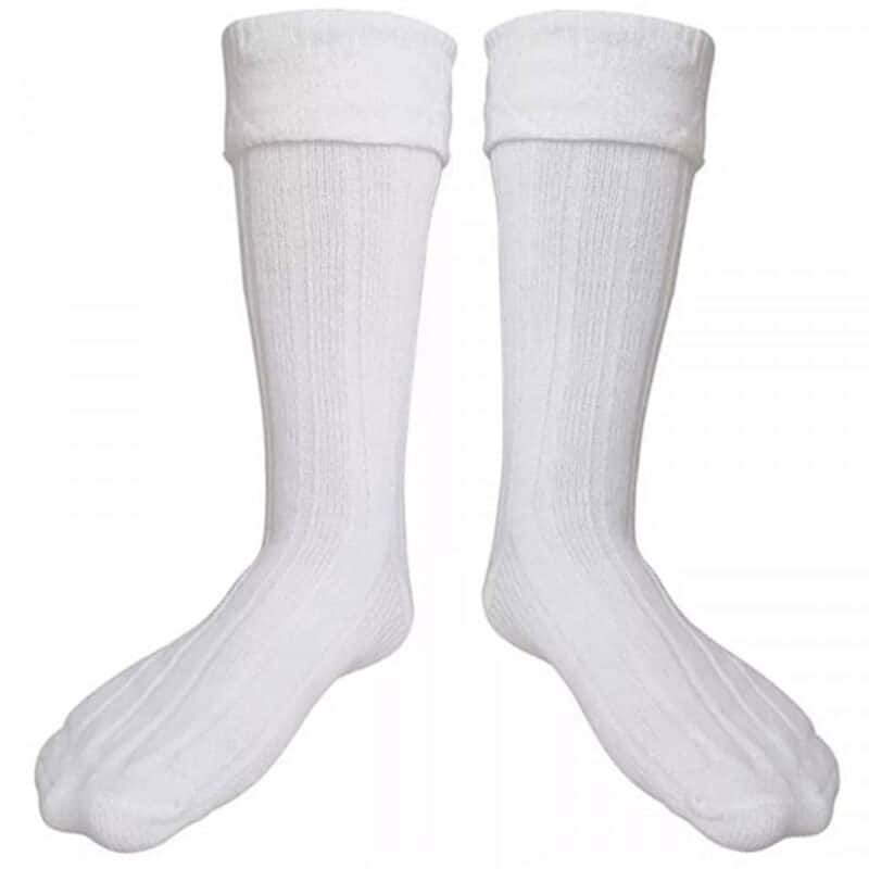 White Kilt Hose