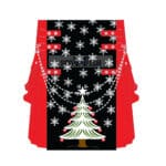 Christmas kilt With Tree And Stars