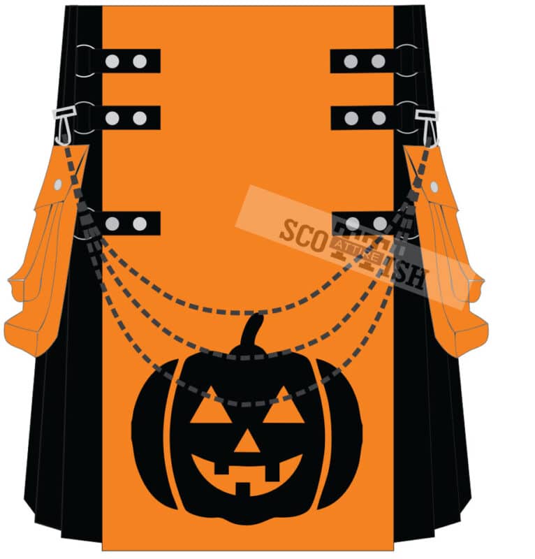 New Halloween pumpkin Utility kilt