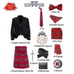 Royal Stewart Argyle Kilt Outfit Deal