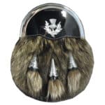 Fox Fur Sporran With Thistle