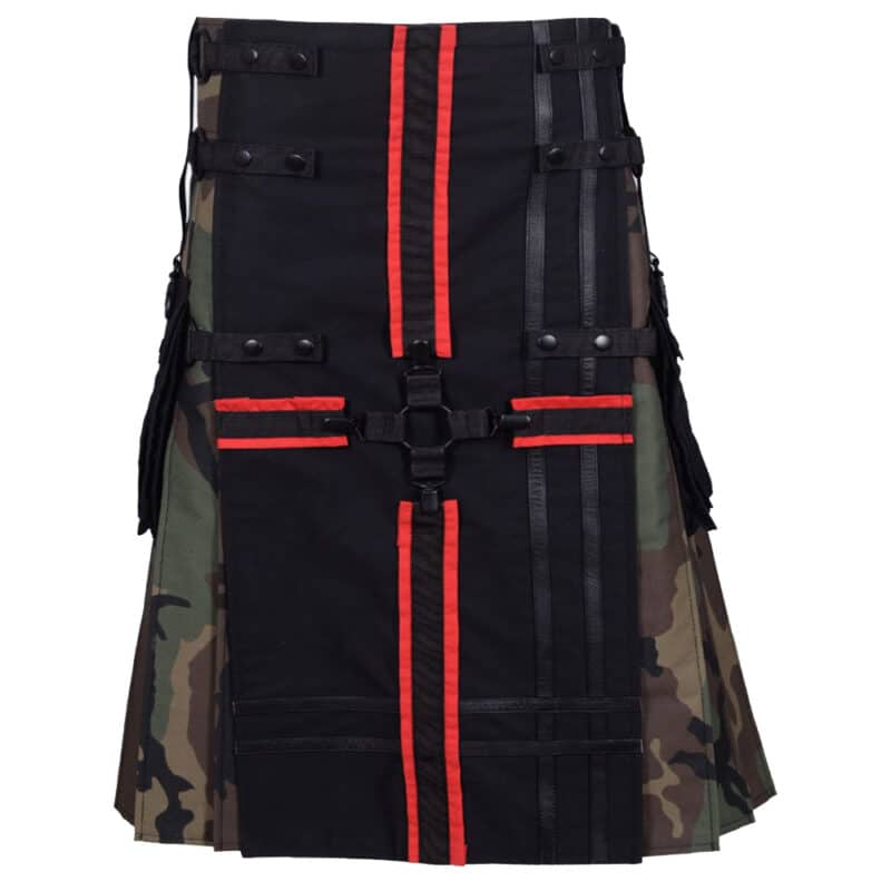 Gothic Style Tactical Utility Kilt Men