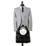 Grey Argyle Jacket Kilt Outfit
