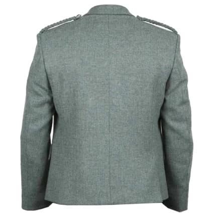 Argyle Tweed Kilt Jacket Back