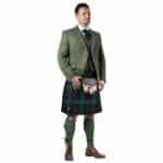 Lovat Green Argyle Jacket Kilt Outfit