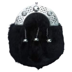 Black Rabbit Fur Sporran