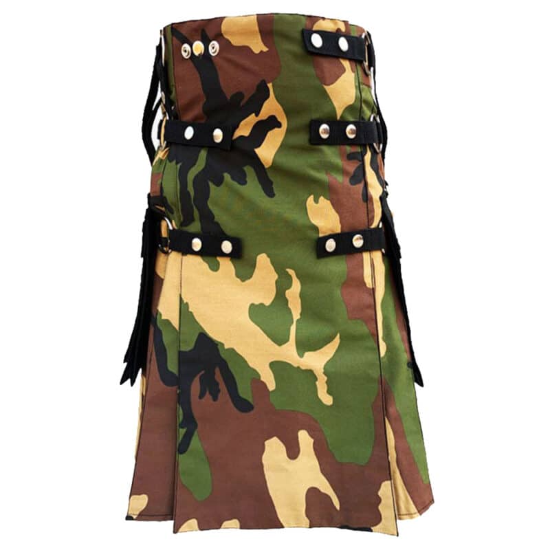 Woodland Camo Tactical Kilt Men