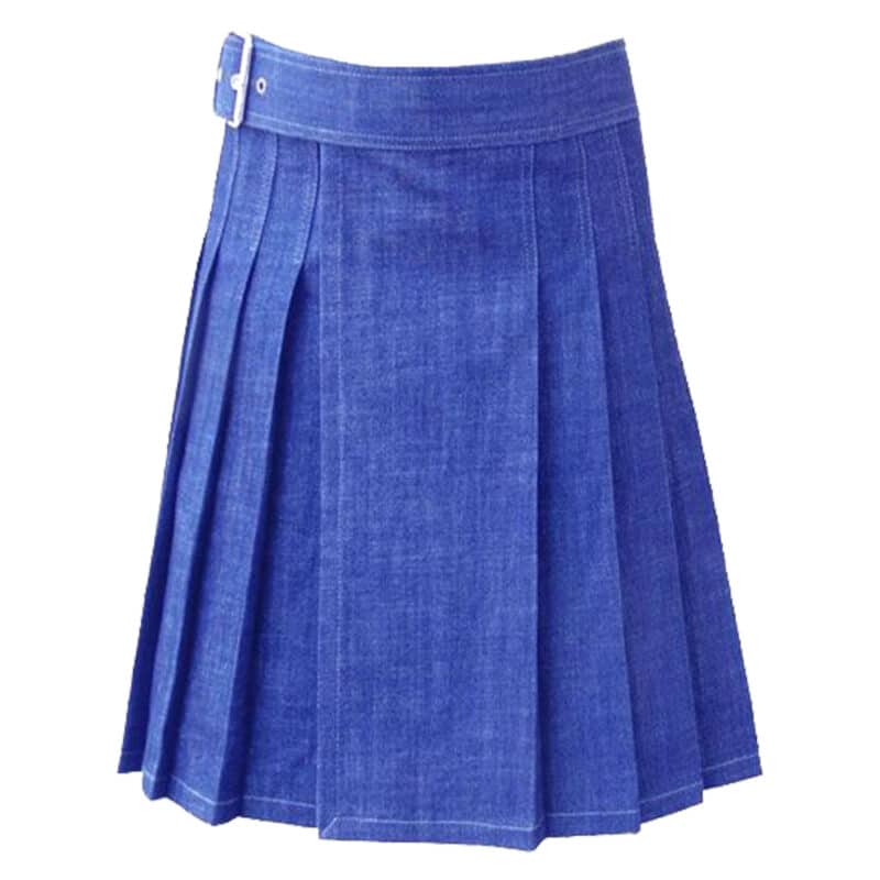Royal Blue Denim Kilt