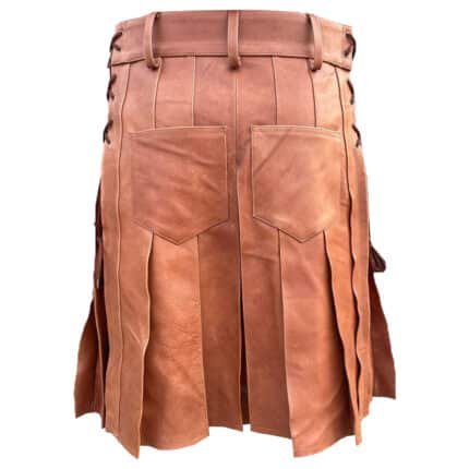 Traditional Brown Kilt Leather Back