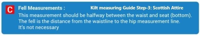 Kilt measuring Guide Step-3 Scottish Attire