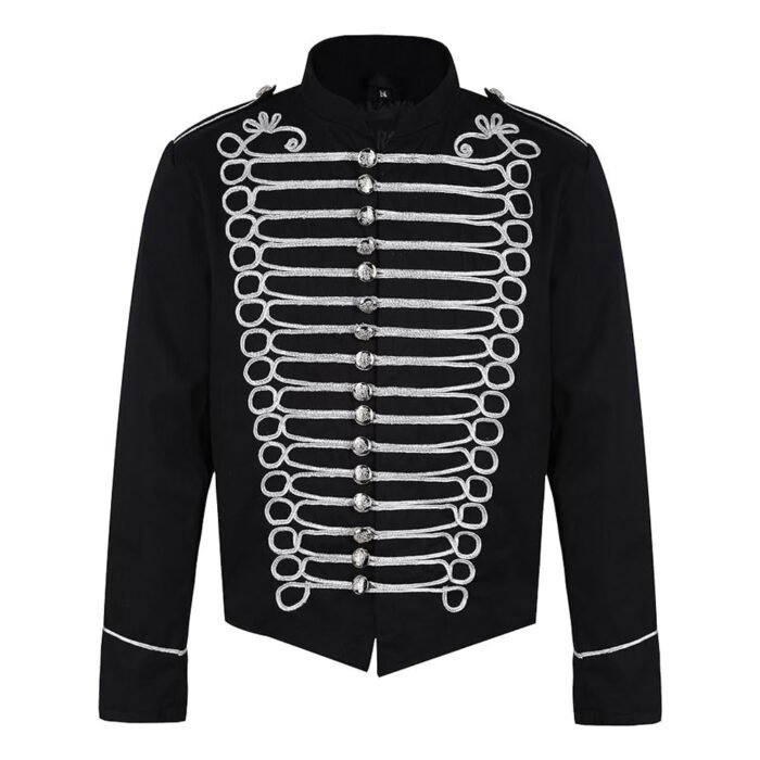 Black Napoleon Military Drummer Parade Jacket