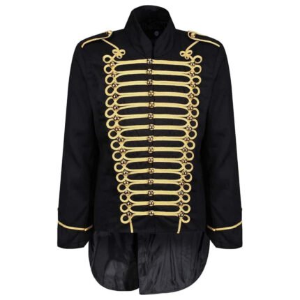 Men's Parade Jacket Marching Band Drummer Gothic Tailcoat