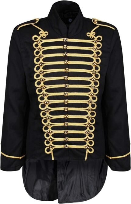 Men's Parade Jacket Marching Band Drummer Gothic Tailcoat