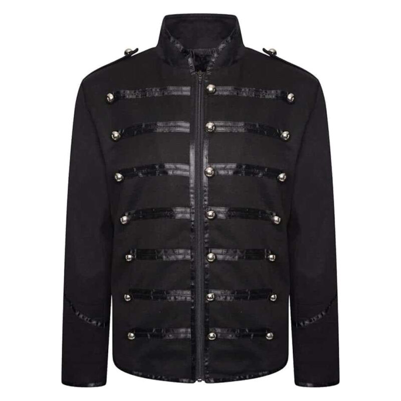 New-Black-Marching-Band-Drummer-Military-Parade-Jacket