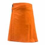 Irish saffron tartan kilts