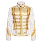 White Marching Band Drummer Military Parade Jacket