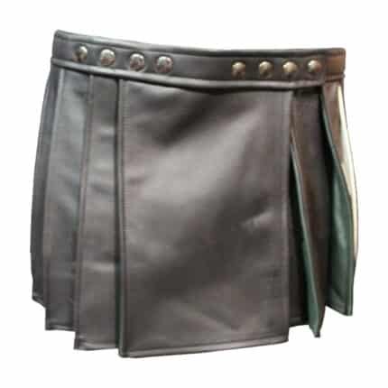 Women Leather Hybrid Kilt