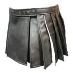 Women Leather Hybrid Kilt Side