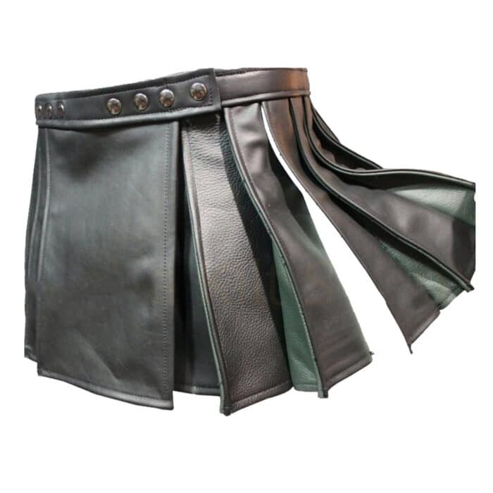Women Leather Hybrid Kilt Style