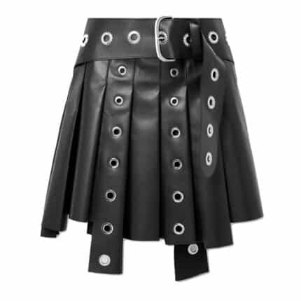 Women Leather Mini Skirt
